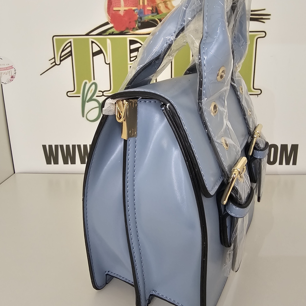 Elegant Sky Blue Satchel